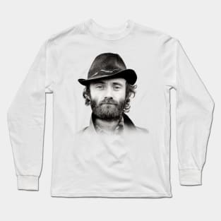 Phil Collins Black - Vintage Long Sleeve T-Shirt